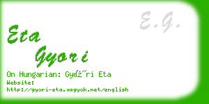 eta gyori business card